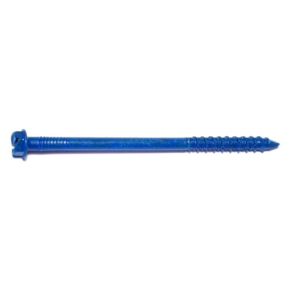 Red Head Tapcon Concrete Screw, 1/4" Dia., Hex, 4 in L, Steel Climaseal Coated, 100 PK 08122 - main